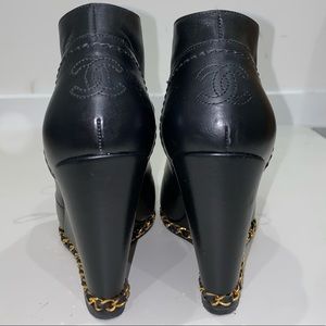 Chanel Classic Wedge Booties